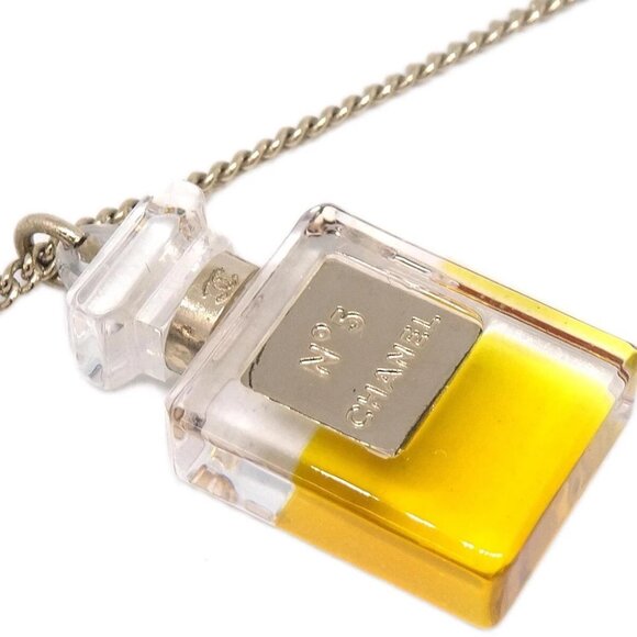 Chanel Gold Perfume Chain Pendant Necklace 04A 176182 - Picture 2 of 4